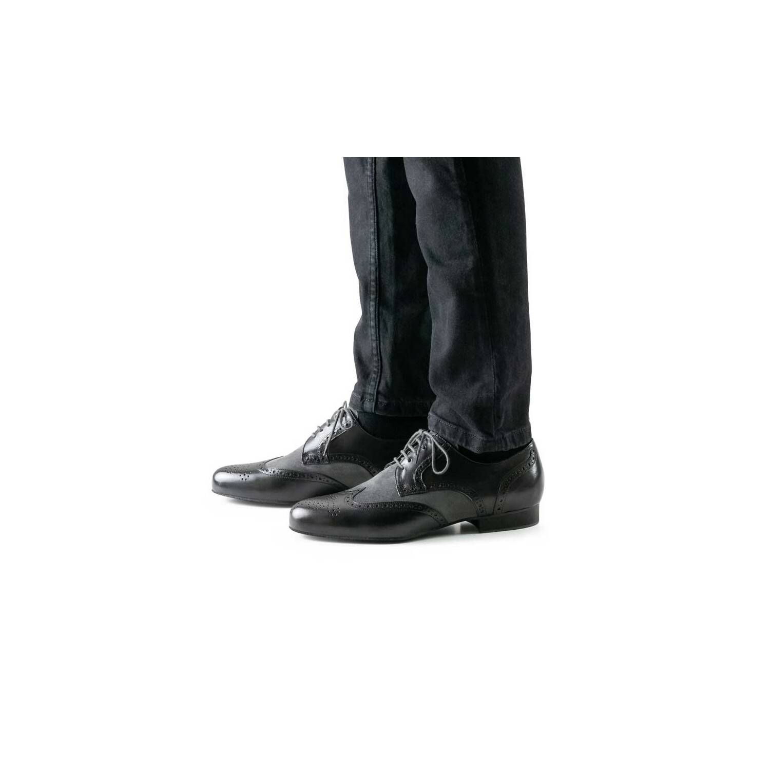 Werner-Kern 28023 schwarz-grau herrenschuhe - Passion-Dance