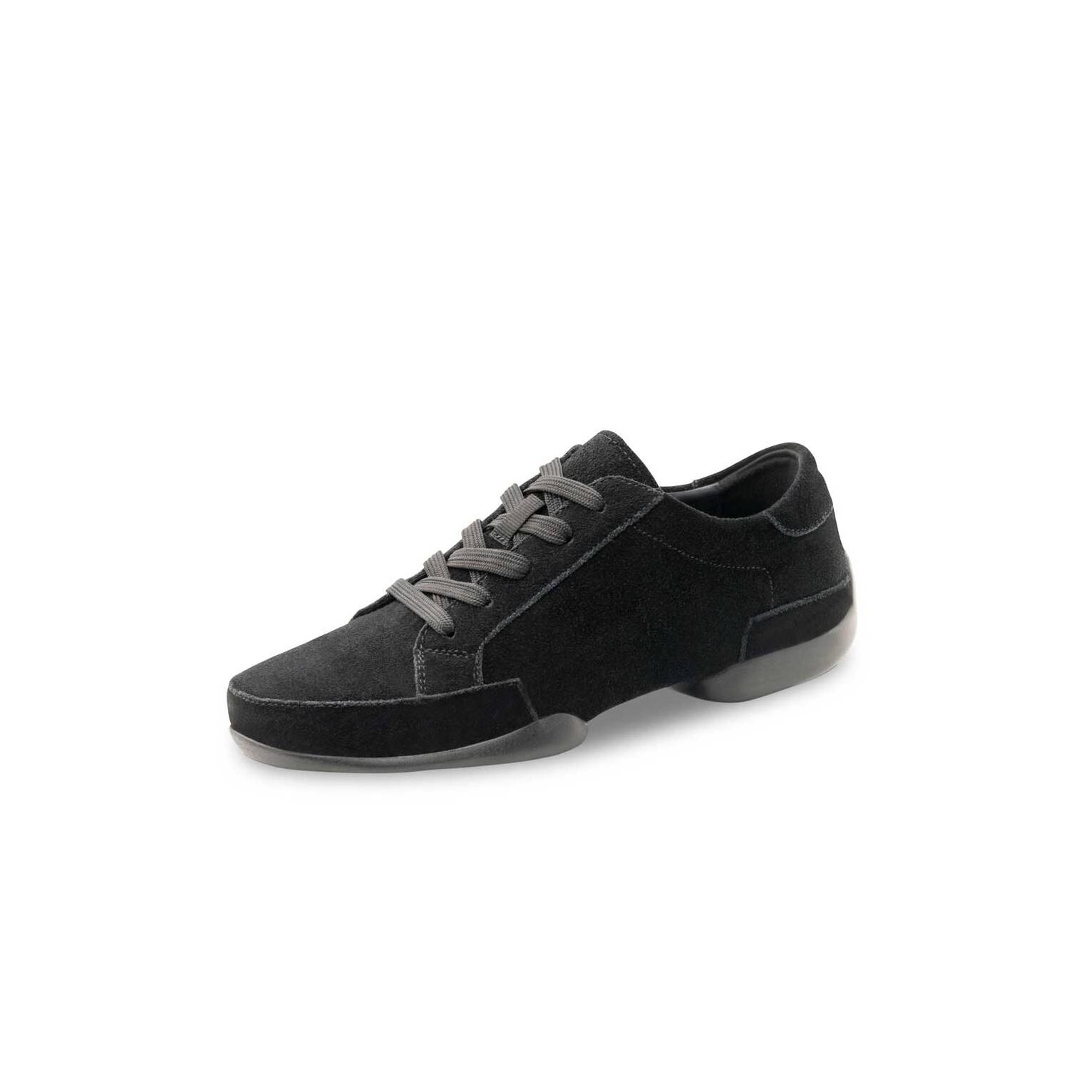 anna kern Suny 155 Tanzsneaker Velourleder schwarz geteilte Drehpunktsohle