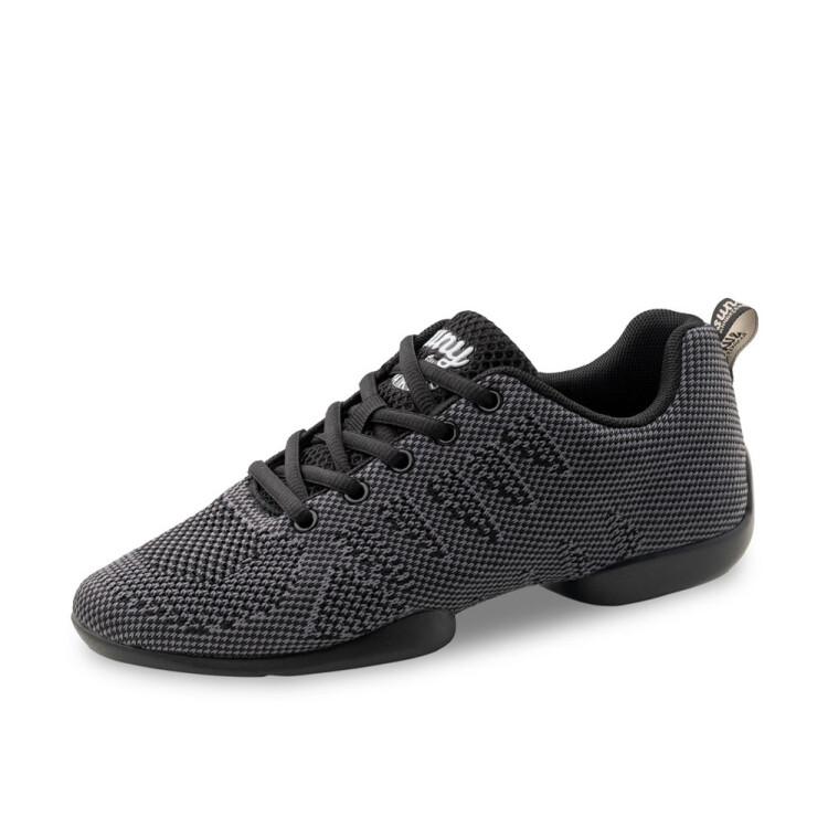 Anna Kern 4050 Suny Herren-Sneaker grau /schwarz LineDance HipHop Training usw.