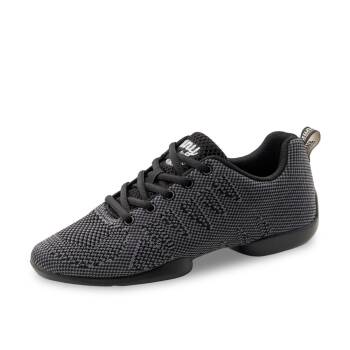 Anna Kern 4050 Suny Herren-Sneaker grau /schwarz LineDance HipHop Training usw.