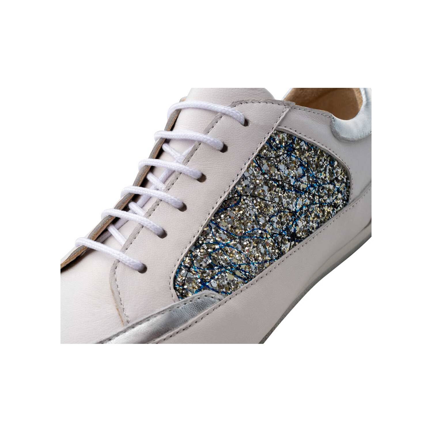 Werner Kern Carol Tanzsneaker weiß-silber 5 = 38