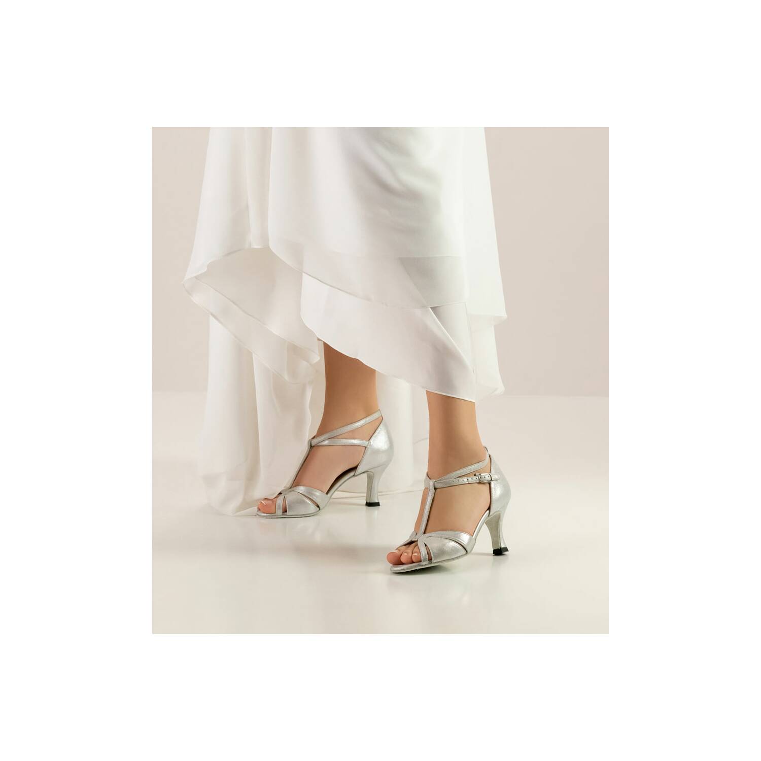 Werner Kern Astrid 6,5 Brautschuhe Silber