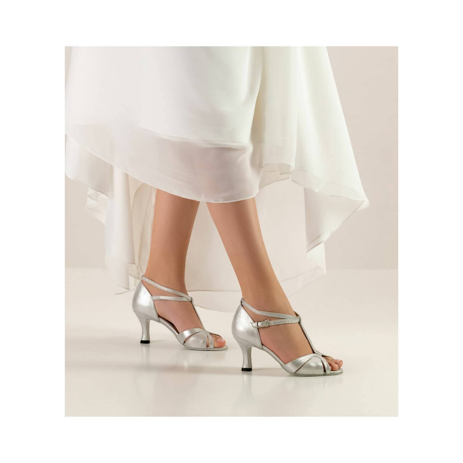 Werner Kern Astrid 6,5 Brautschuhe Silber