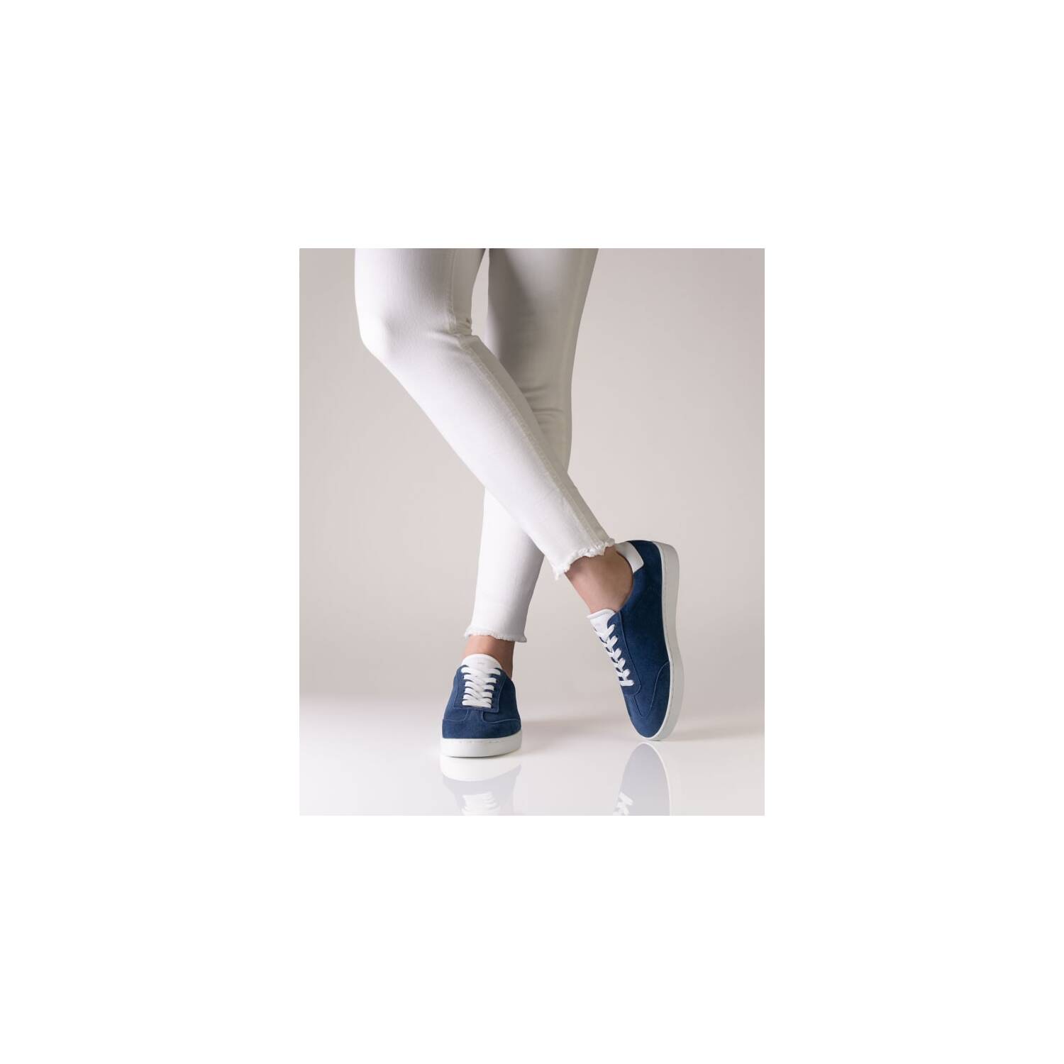 Anna Kern Suny 7005 Tanzneaker Damen Blau-Weiß 5,5 = 38 2/3
