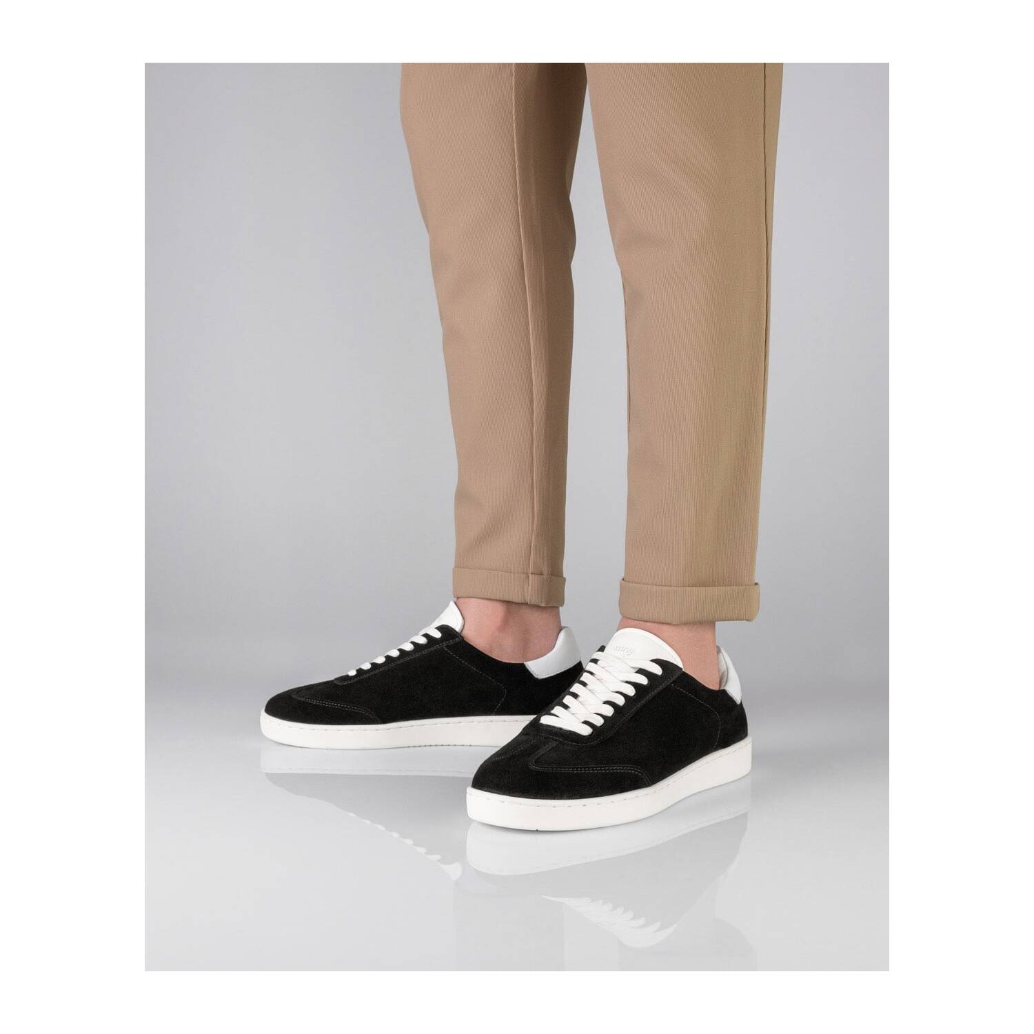 Anna Kern 7415 Suny Herren Tanzsneaker Velour Schwarz