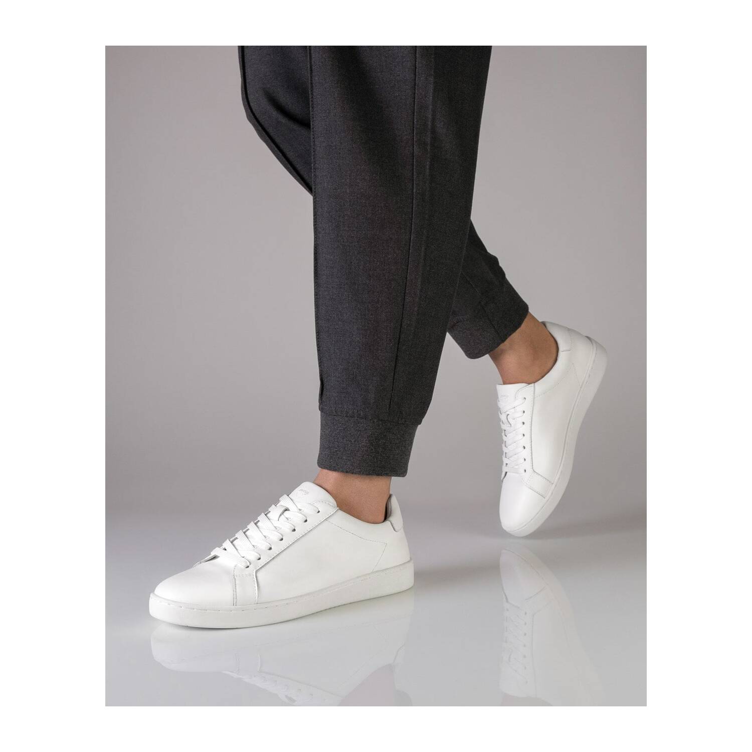 Anna Kern 7425 Suny Leder Tanz-Sneaker in Weiß für Tanz- und Freizeit