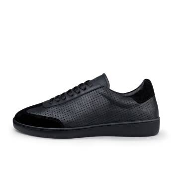 Anna Kern 7430 Herren Sneaker aus Leder in Schwarz für Tanz- und Freizeit