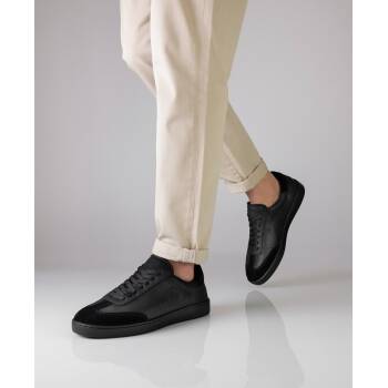 Anna Kern 7430 Suny Leder Tanz-Sneaker, Farbe Schwarz, für Tanz- und Freizeit