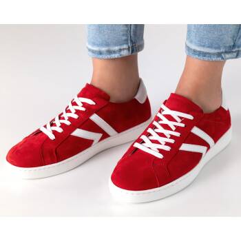Werner Kern Darcey Damen Tanzsneaker Rot-Weiß 6 = 39 1/3
