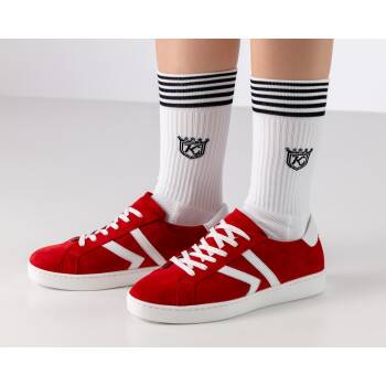 Werner Kern Darcey Damen Tanzsneaker Rot-Weiß 6 = 39 1/3