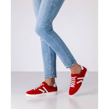 Werner Kern Darcey Damen Tanzsneaker Rot-Weiß 6 = 39 1/3