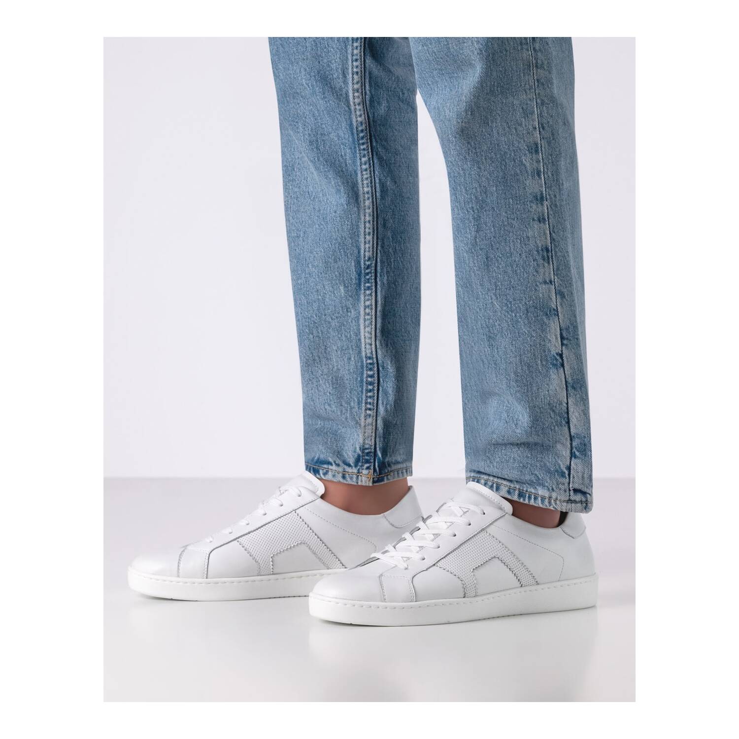 Herrensneaker Marsala 28075 von Werner Kern in Weiß