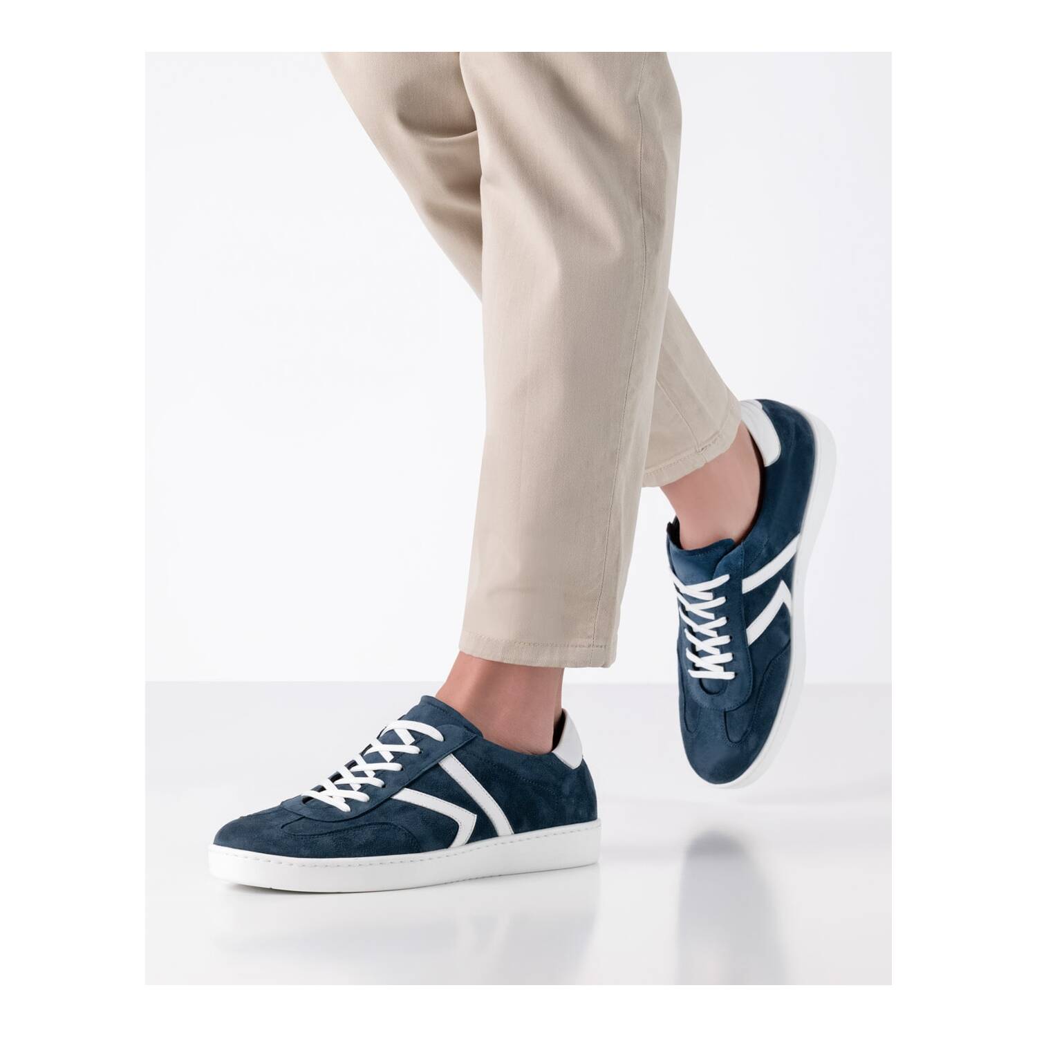 Sneaker von Werner Kern Salerno Comfort in Denimblau