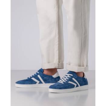 Werner Kern Salerno 28074 Comfort in Jeansblau Velourleder