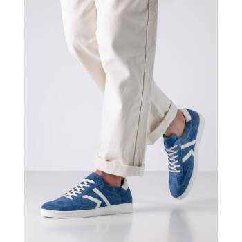 Werner Kern 28074 Salerno Sneaker Comfort in Jeansblau Velourleder