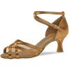 Offene Tanzschuhe bronze Diamant 035-077-087