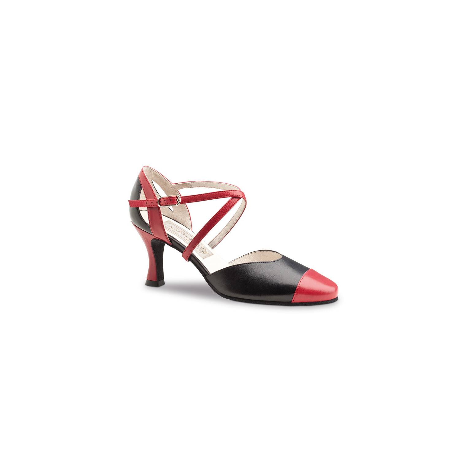 Brooke-schwarz-rot-Tanzschuhe-Werner-Kern