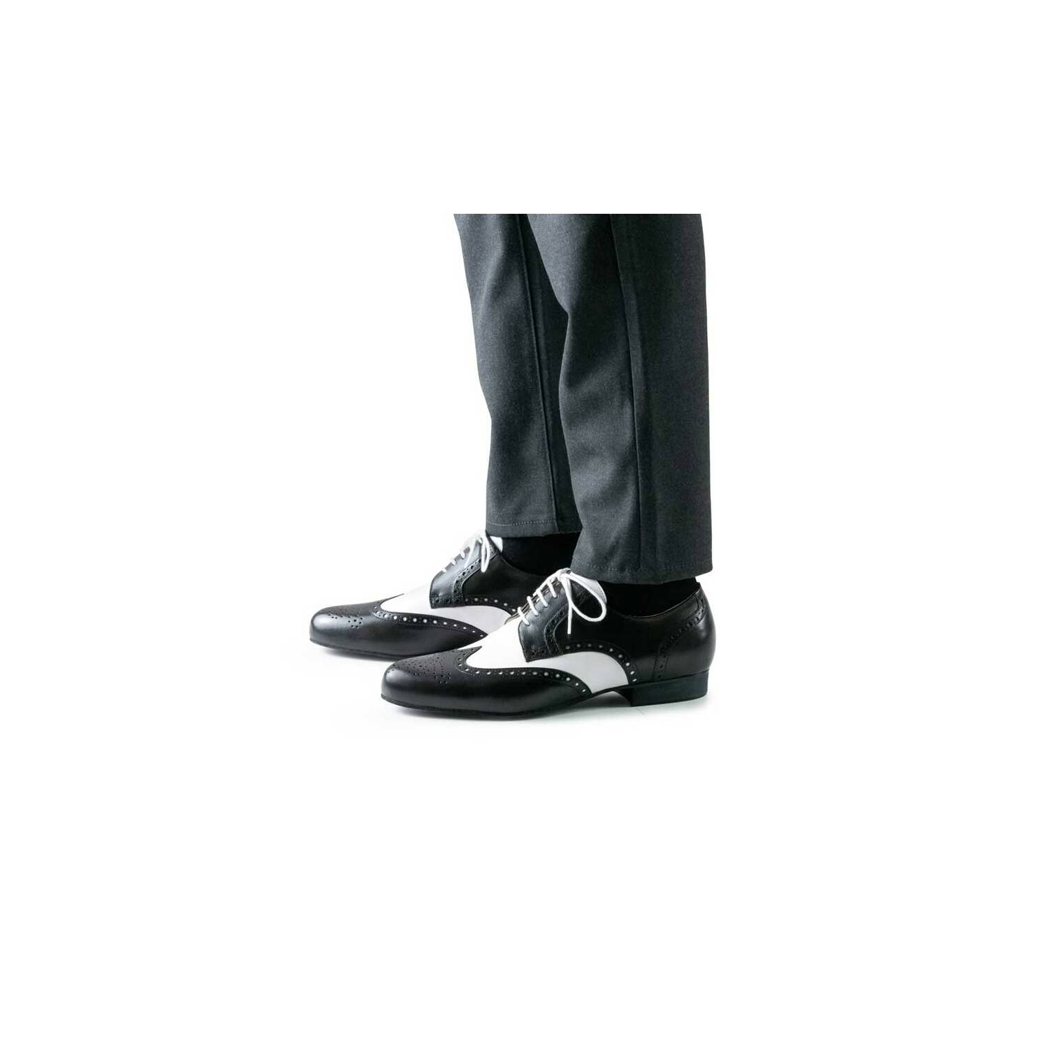 Werner-Kern 28023 schwarz-weisse herrenschuhe - Passion-Dance