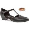 Damen-Tanzschuh Mod. 052 für Standard in Schwarz Leder