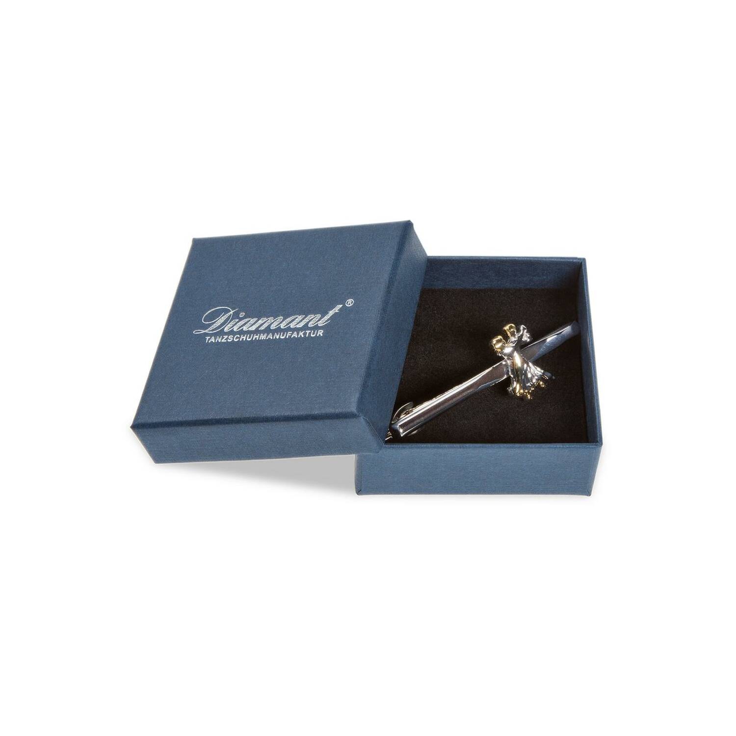 Krawattenklammer HW07976 mit Tanzpaar silberfarbig