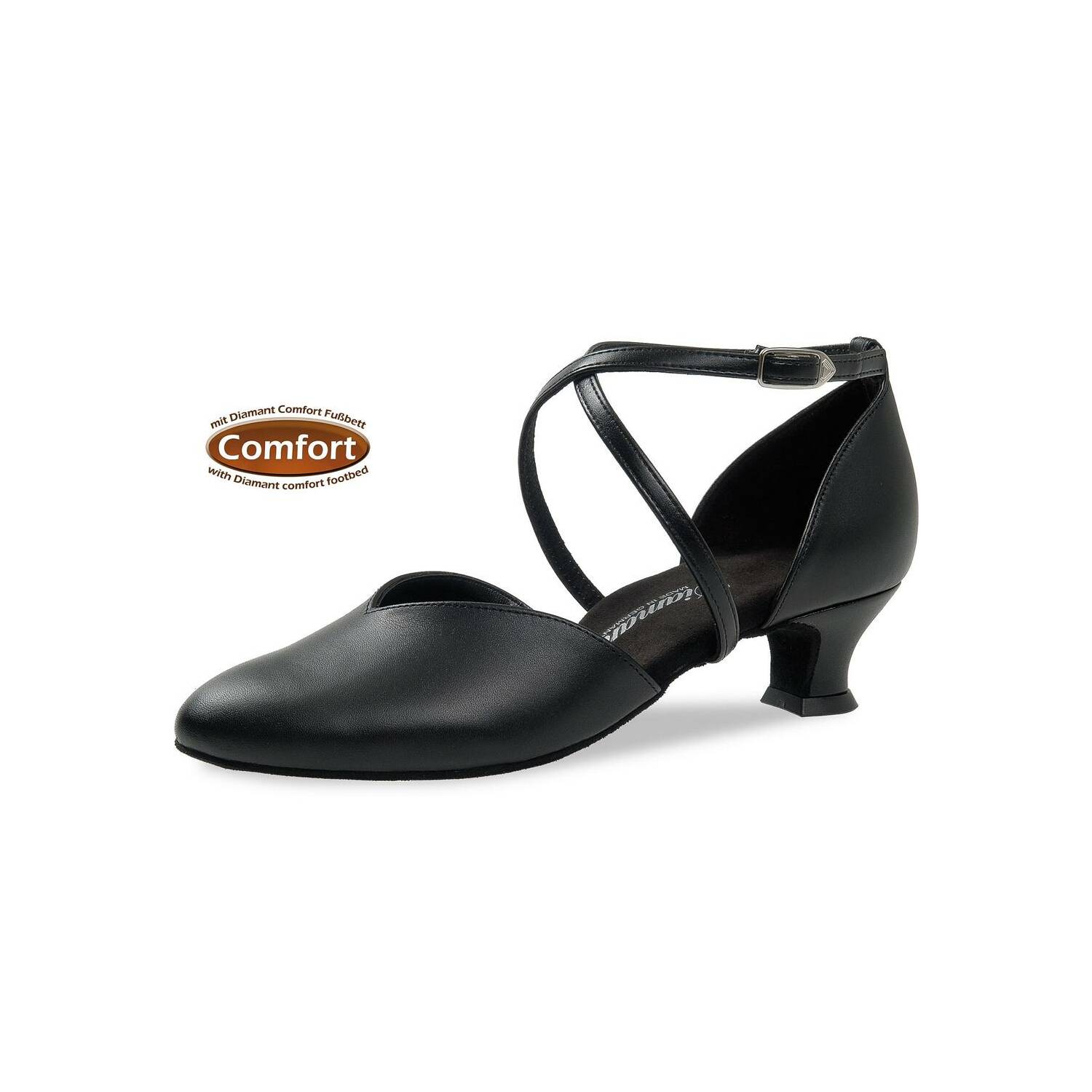 Komfort Tanzschuh Nappaleder 107-013-034 Diamant
