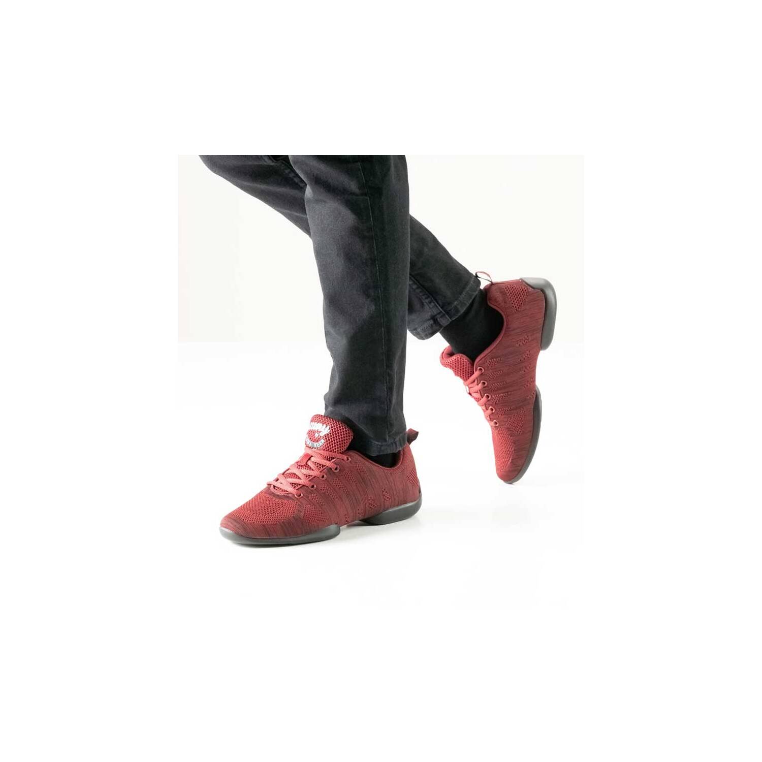 Anna Kern 4035 Bold Herren Tanzsneaker rot/schwarz 9,5 = 44
